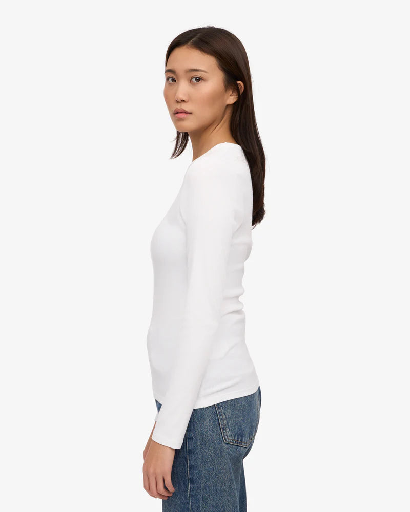 Women Organic Rib LS T-Shirt
