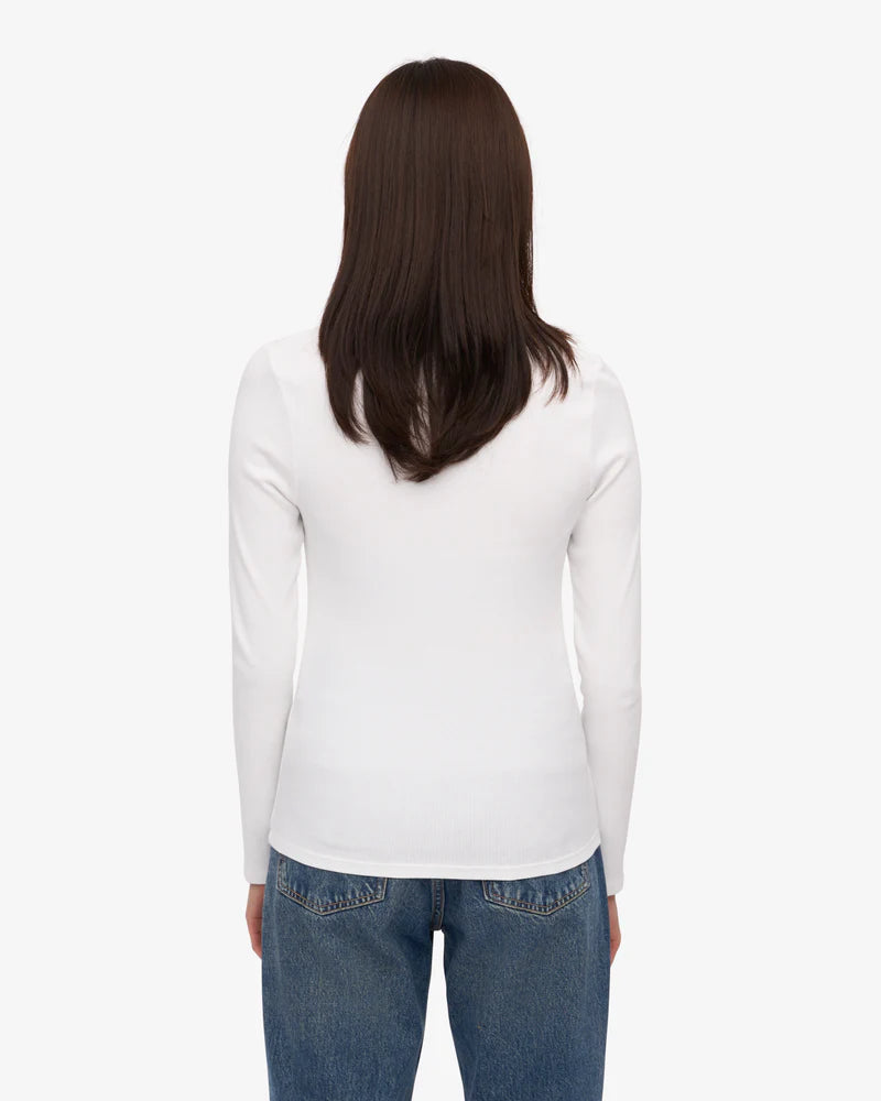 Women Organic Rib LS T-Shirt
