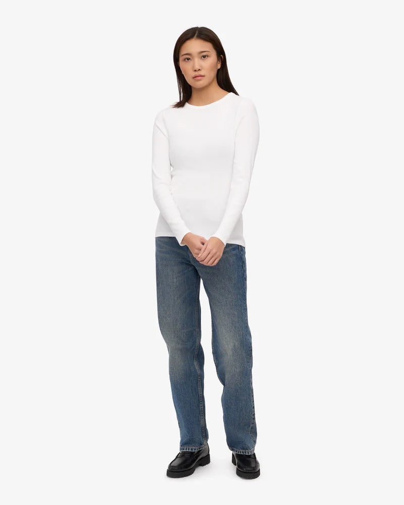 Women Organic Rib LS T-Shirt