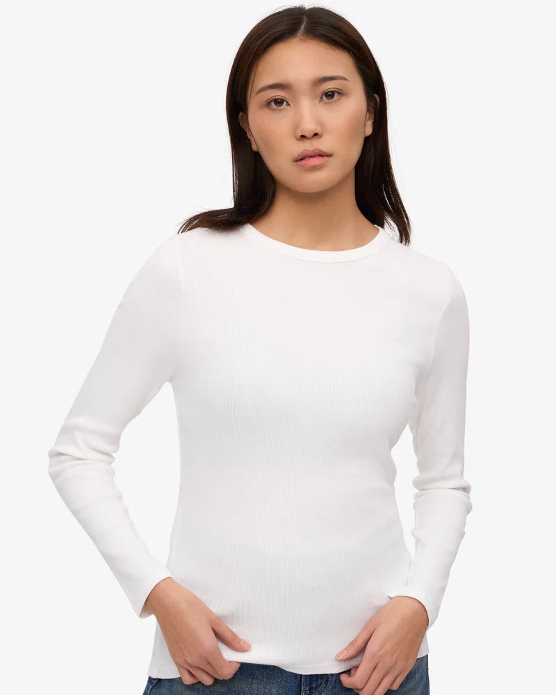 Women Organic Rib LS T-Shirt