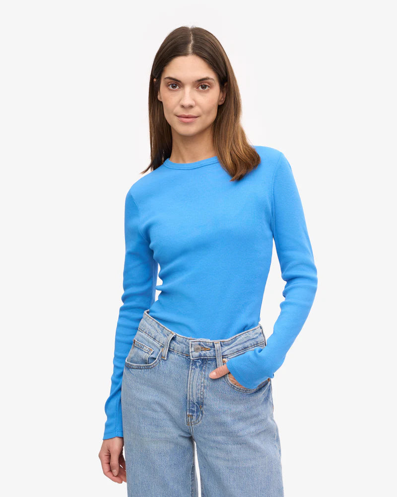 Women Organic Rib LS T-Shirt