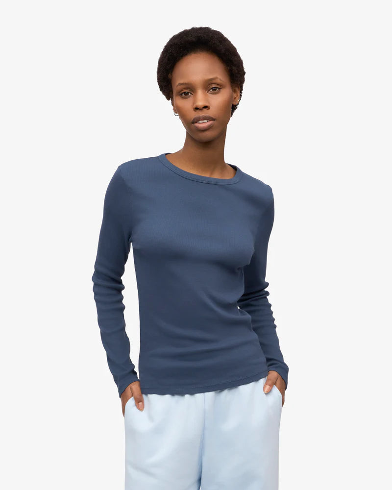 Women Organic Rib LS T-Shirt