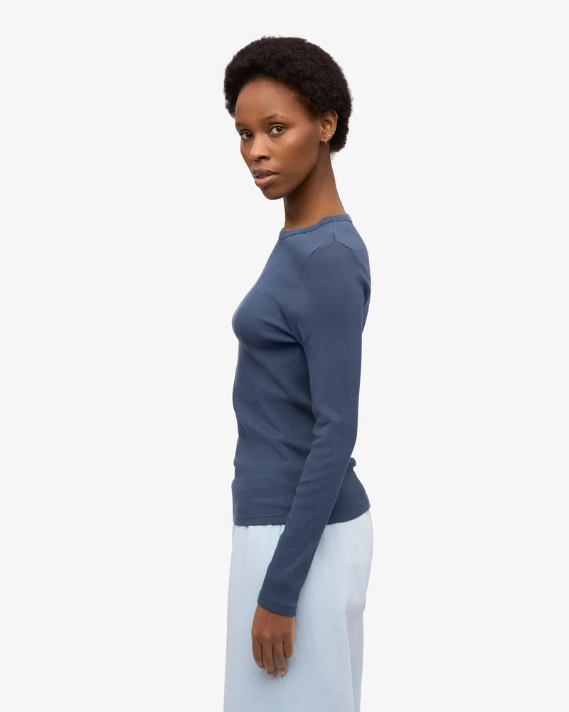 Women Organic Rib LS T-Shirt