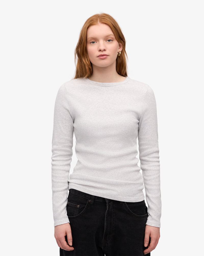 Women Organic Rib LS T-Shirt