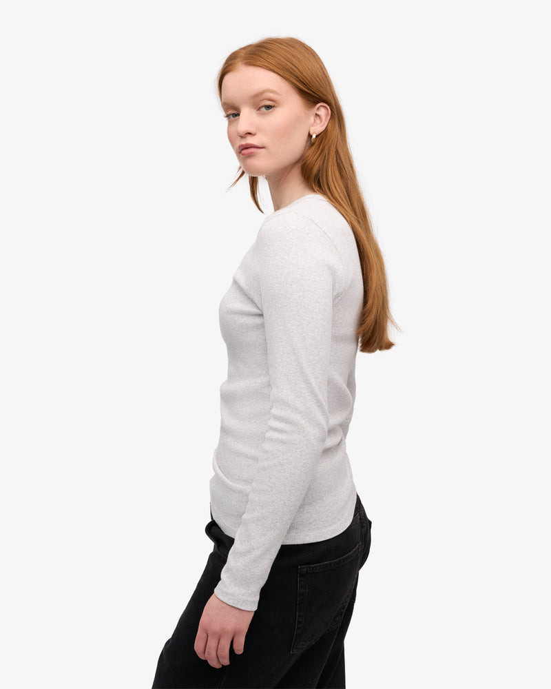 Women Organic Rib LS T-Shirt