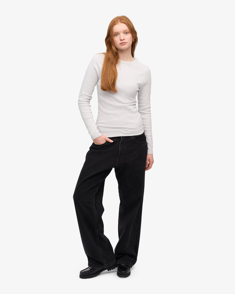 Women Organic Rib LS T-Shirt
