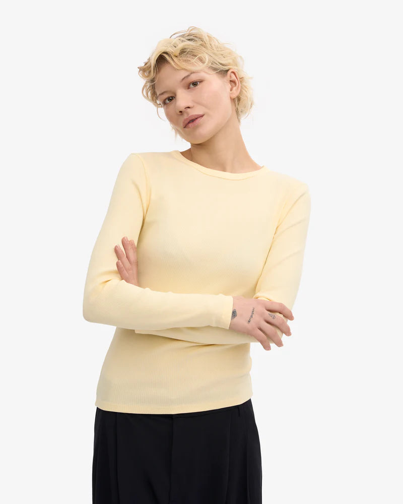 Women Organic Rib LS T-Shirt